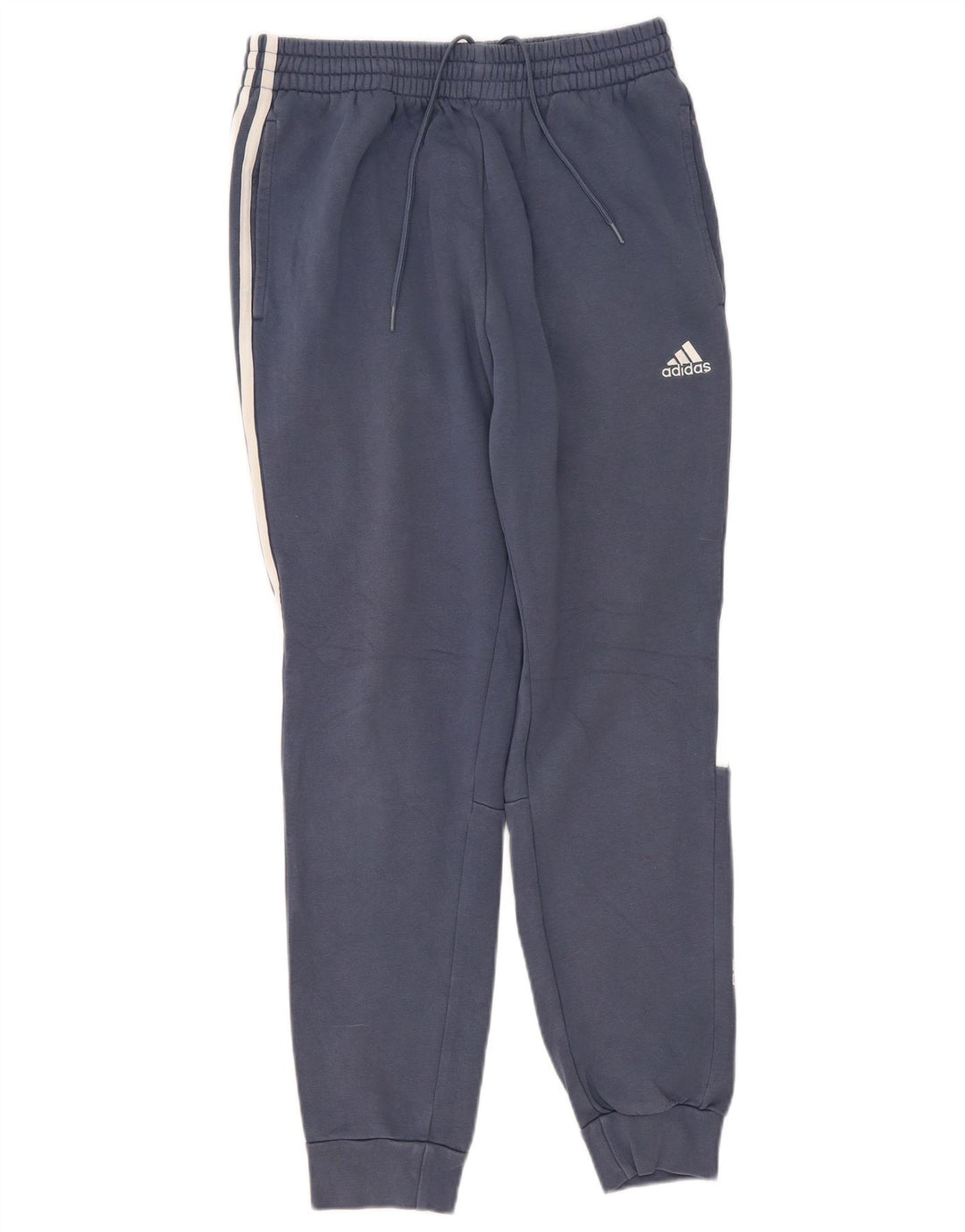 Adidas Herren-Trainingshose mit Grafik, mittelblaue Baumwolle