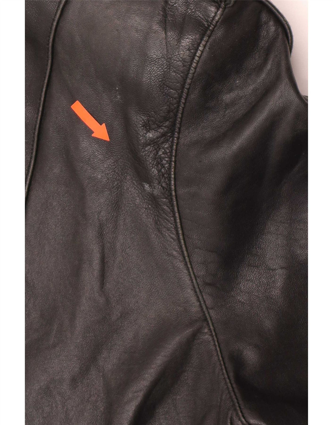 Vintage Damen Leder Bikerjacke EU 40 Medium Schwarz