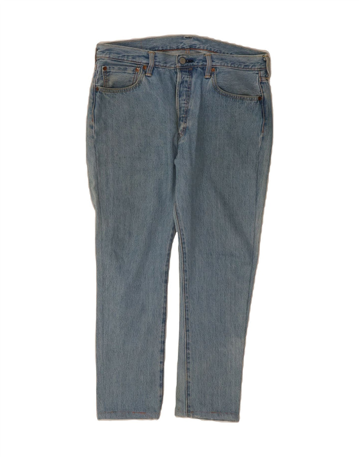 LEVI'S Mens 501 Straight Jeans W34 L27 Blue Cotton Vintage Levi's and Second-Hand Levi's from Messina Hembry 