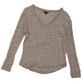 Massimo Dutti Damen Top Langarm UK 12 Mittelgrau meliert