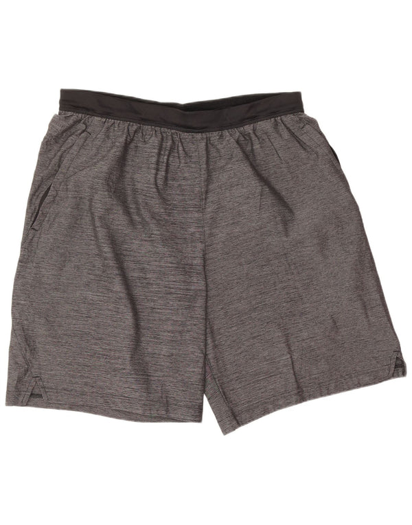 Adidas Herren Sport Shorts XL Grau meliert Polyester Sport
