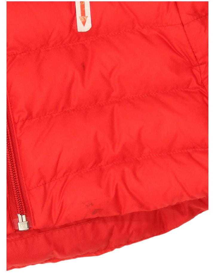 Adidas Damen-Jacke mit Kapuze, gepolstert, UK 8, Größe S, Rot, Polyamid