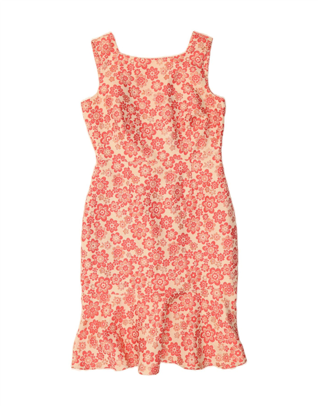 MONSOON Womens Sleeveless Sheath Dress UK 12 Medium Pink Floral Polyester Vintage Monsoon and Second-Hand Monsoon from Messina Hembry 