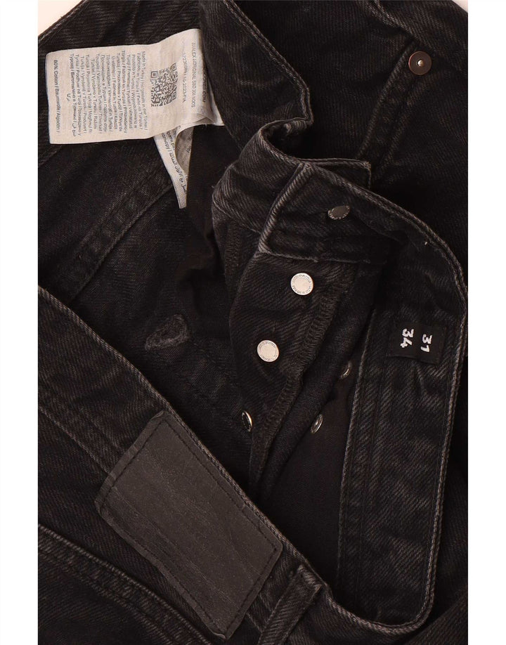 Jack & Jones Herren Loose Jeans W31 L34 Schwarze Baumwolle