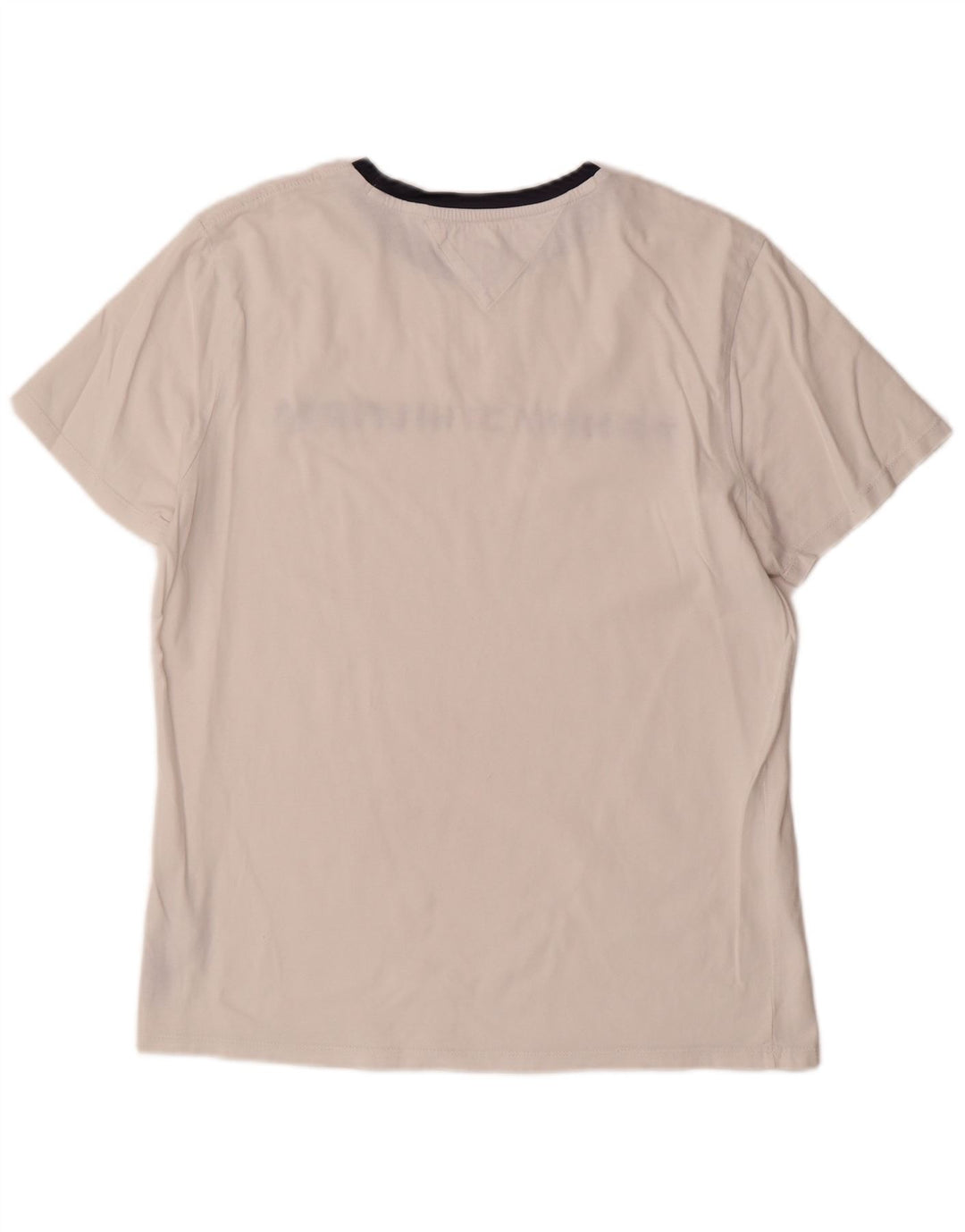 Tommy Hilfiger Herren T-Shirt mit Grafik, Mittelweiß