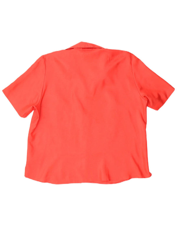 Gerry Weber Damen Kurzarm-Hemdbluse UK 20 2XL Rot Polyester