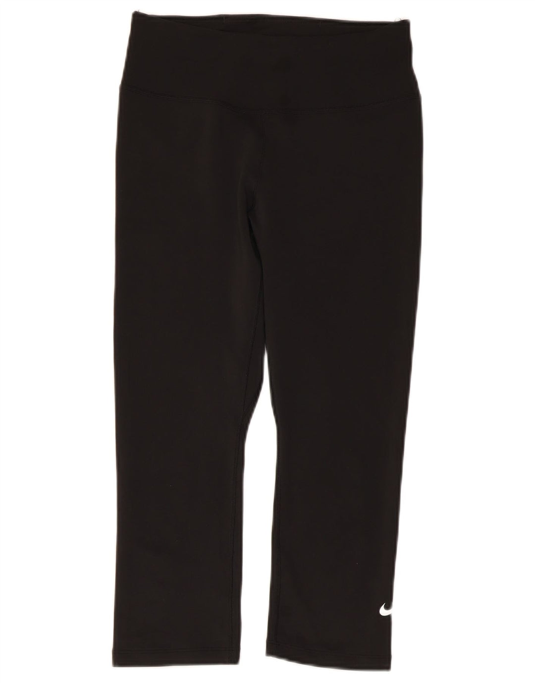 Nike Damen Dri Fit Capri Leggings UK 10 Small Schwarz Polyester