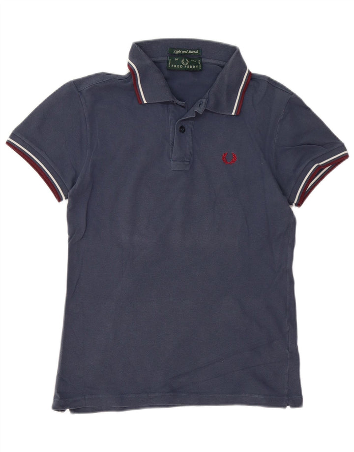 FRED PERRY Herren-Poloshirt, klein, marineblau, Baumwolle