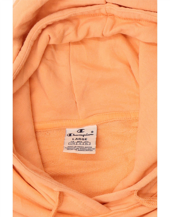 Champion Damen Crop Graphic Übergroßer Kapuzenpullover UK 16 Large Orange
