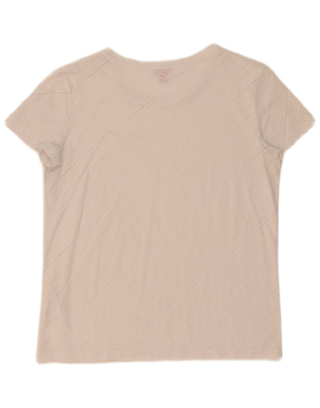 Guess Grafik-T-Shirt für Damen, UK 10, Größe S, gebrochenes Weiß
