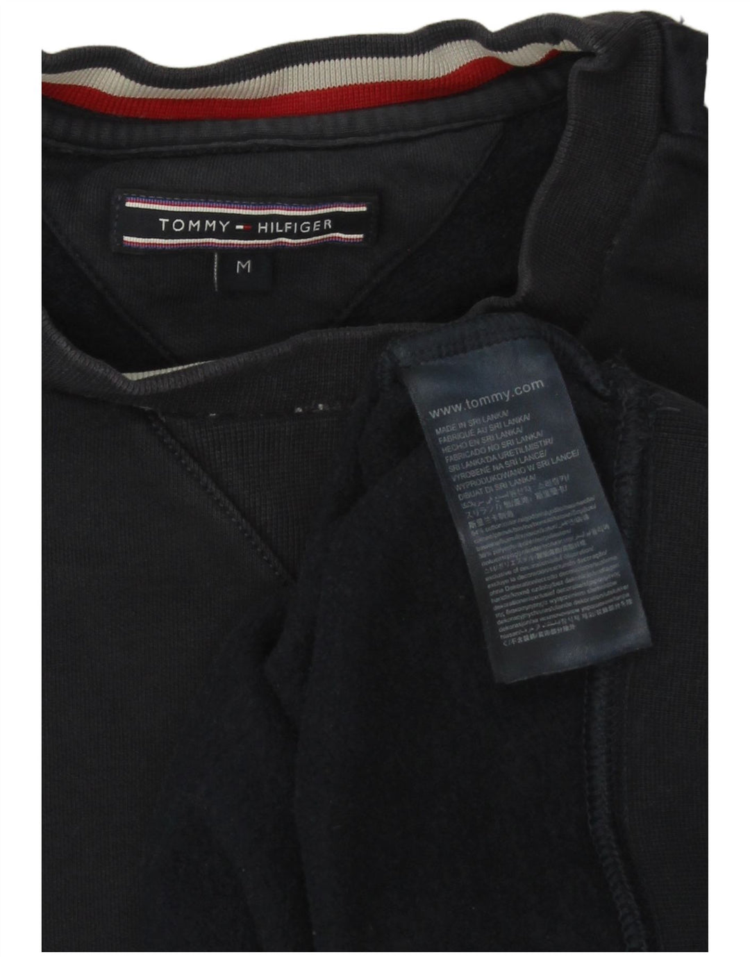 Tommy Hilfiger Herren-Sweatshirt mit Grafik, mittlere marineblaue Baumwolle
