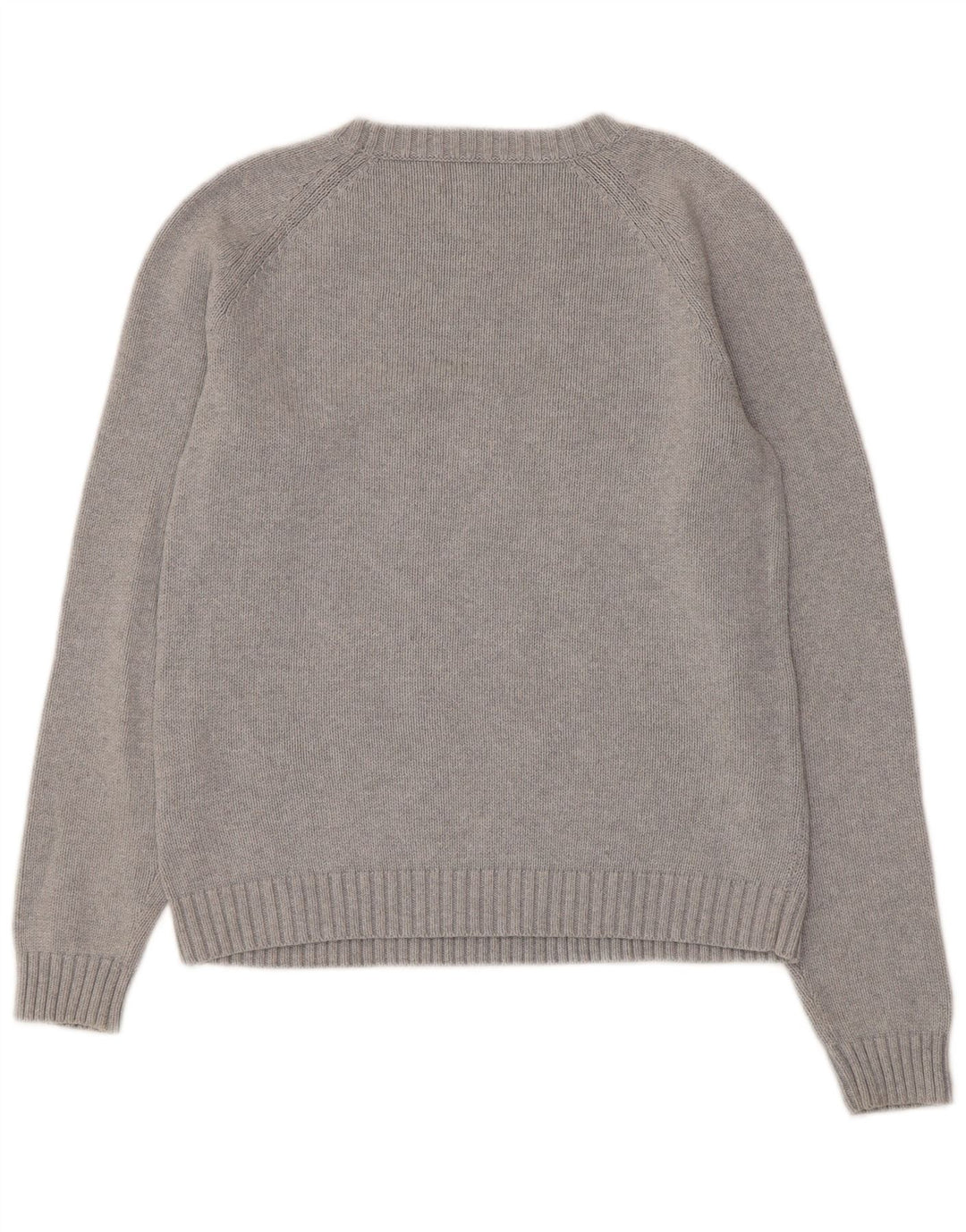 Lands End Damen Drifter U-Boot-Ausschnitt Pullover Pullover UK 10/12 Mittelgrau