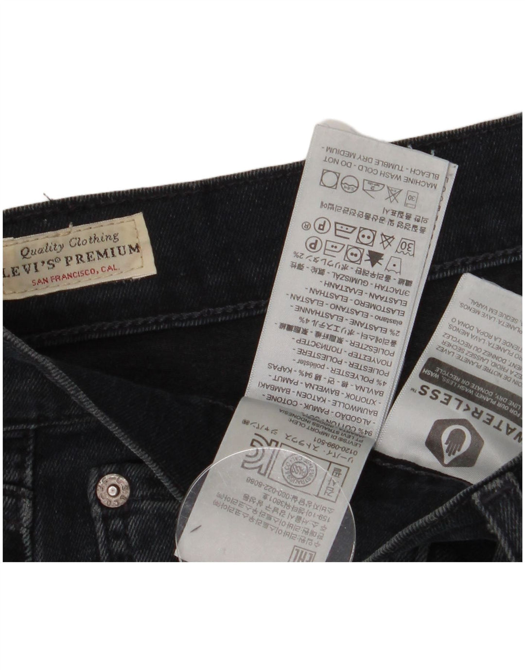 Levi's Herren 511 Slim Jeans W34 L34 Marineblaue Baumwolle
