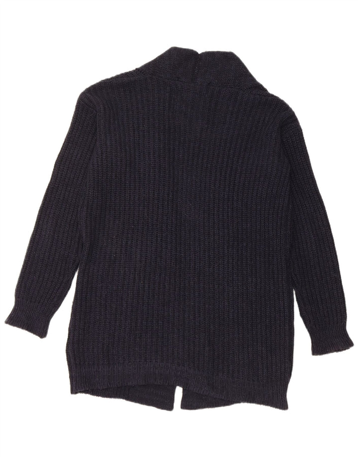 Superdry Damen-Strickjacke, übergroß, lang, Gr. 10, Marineblau