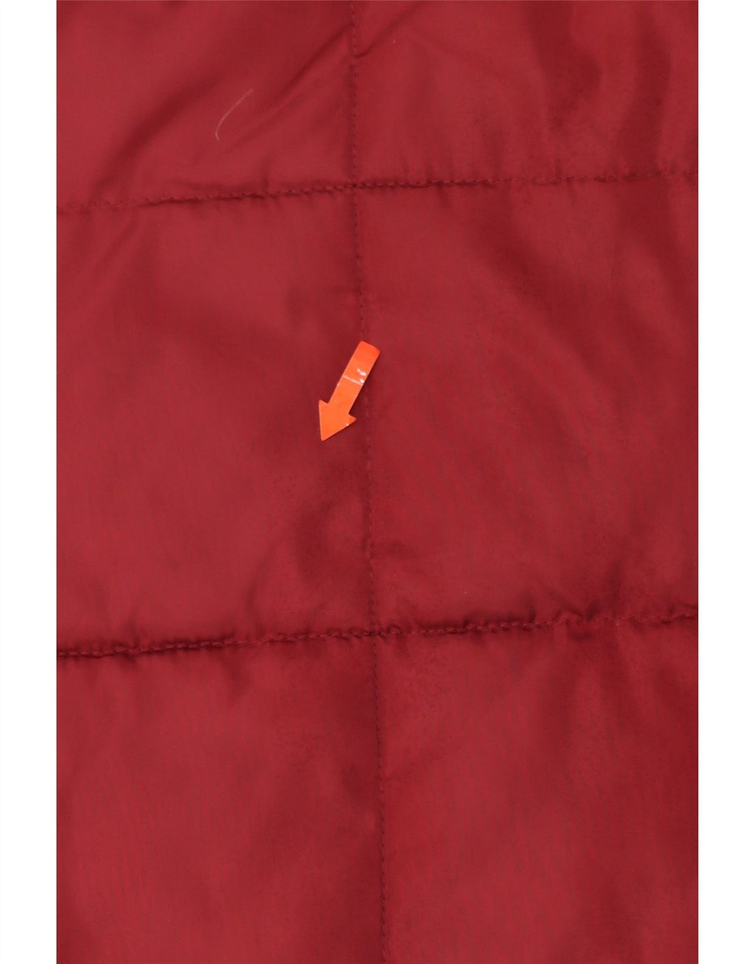 ELLE Womens Hooded Padded Coat UK 12 Medium Red Polyester Vintage Elle and Second-Hand Elle from Messina Hembry 