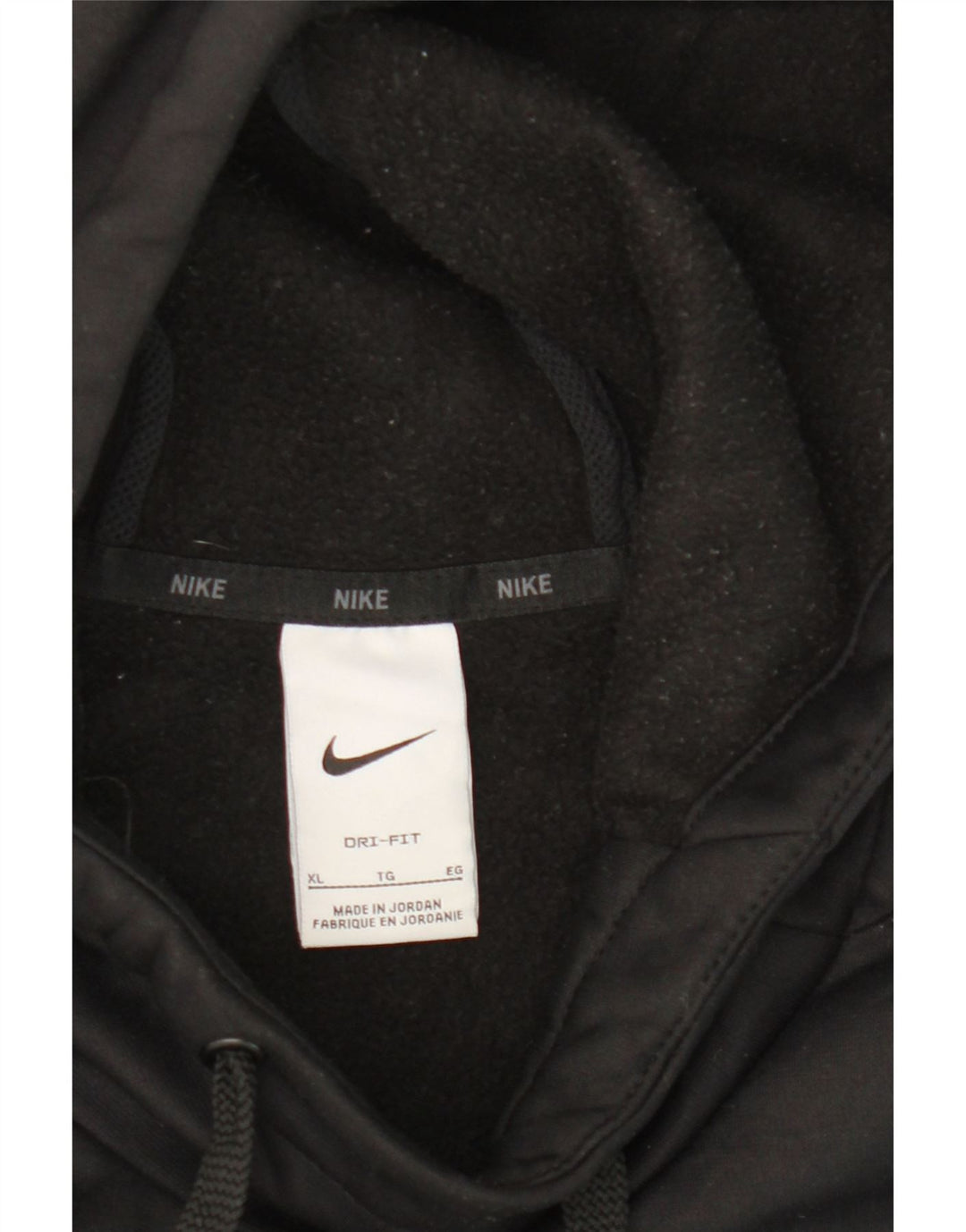 NIKE Mens Panthers Graphic Hoodie Jumper XL Black Polyester Vintage Nike and Second-Hand Nike from Messina Hembry 