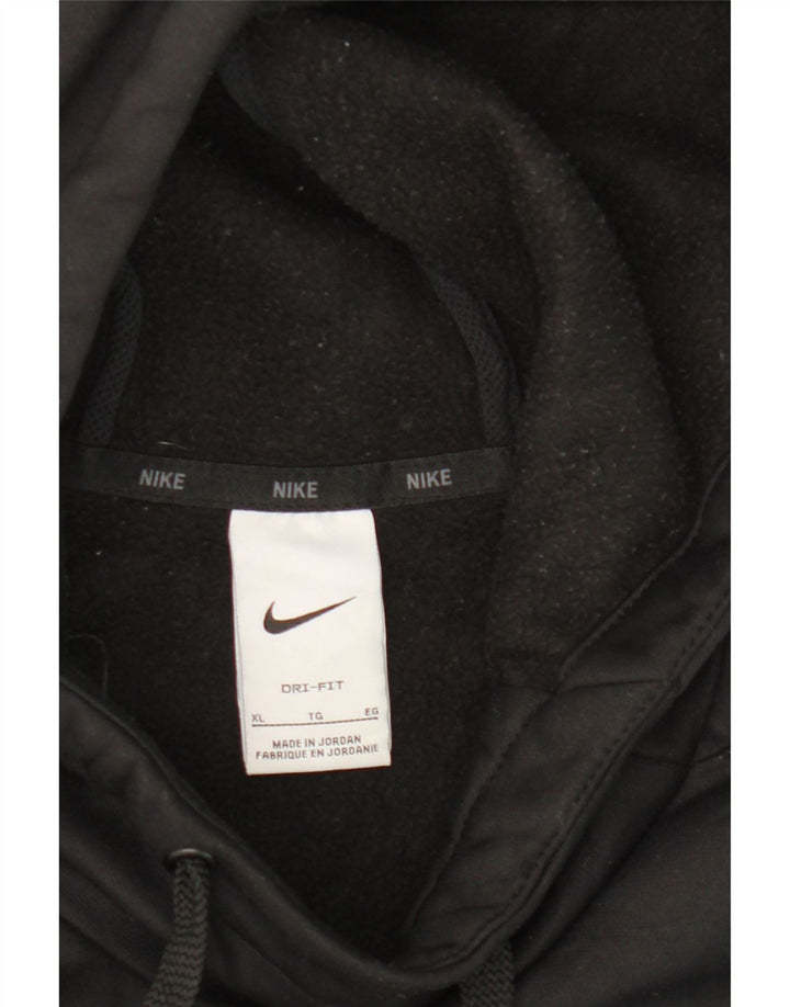 NIKE Mens Panthers Graphic Hoodie Jumper XL Black Polyester Vintage Nike and Second-Hand Nike from Messina Hembry 