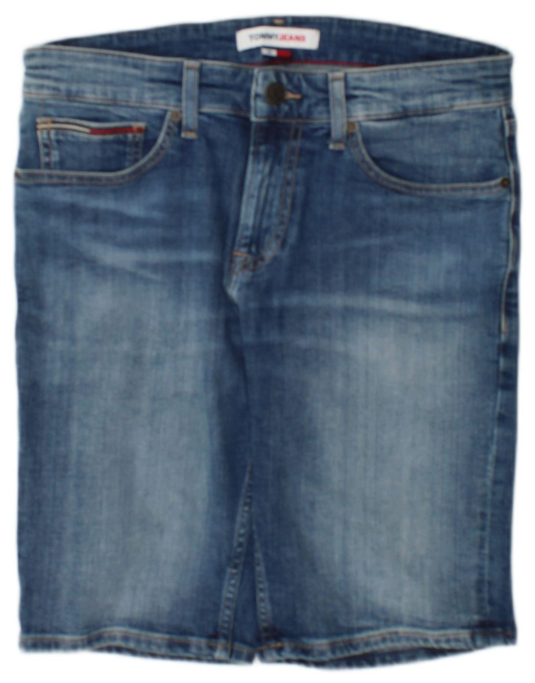 Tommy Hilfiger Herren Denim Shorts W29 Small Blau Baumwolle