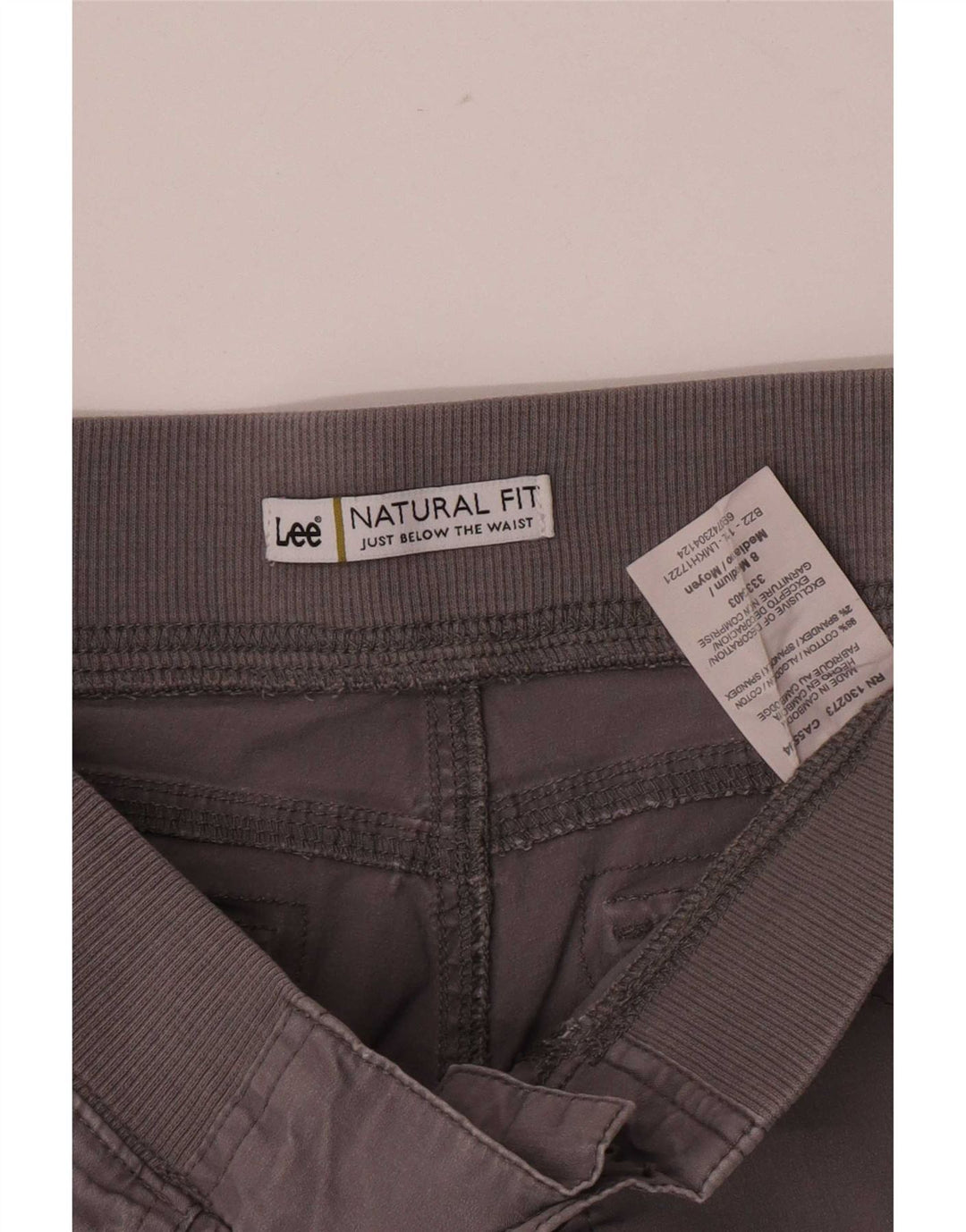 Lee Damen Cargo-Caprihose US 8 Medium W30 L20 Graue Baumwolle