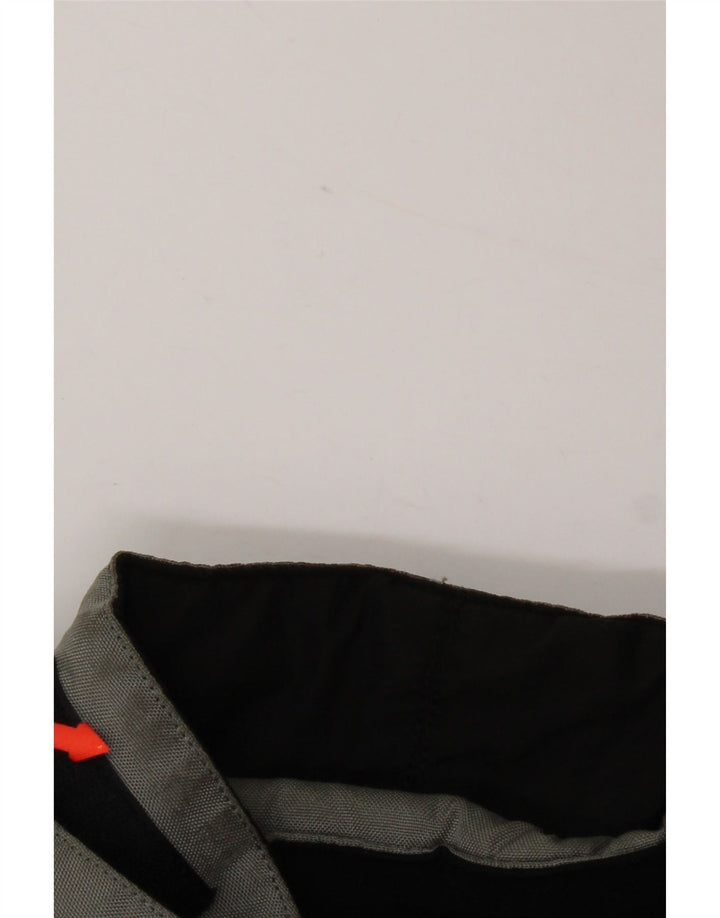 Vintage Herren Skijacke UK 40 Großes graues Colourblock-Polyamid