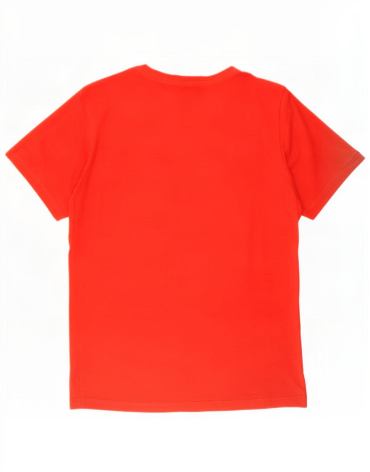 Puma Herren Grafik-T-Shirt-Oberteil aus mittelroter Baumwolle
