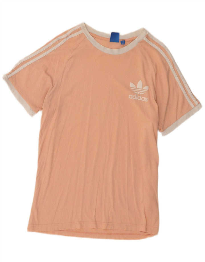 Adidas Herren T-Shirt Top Large Rosa Baumwolle