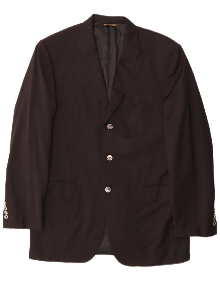 Cerruti 1881 Herren 3-Knopf-Blazerjacke IT 50 Large Schwarz
