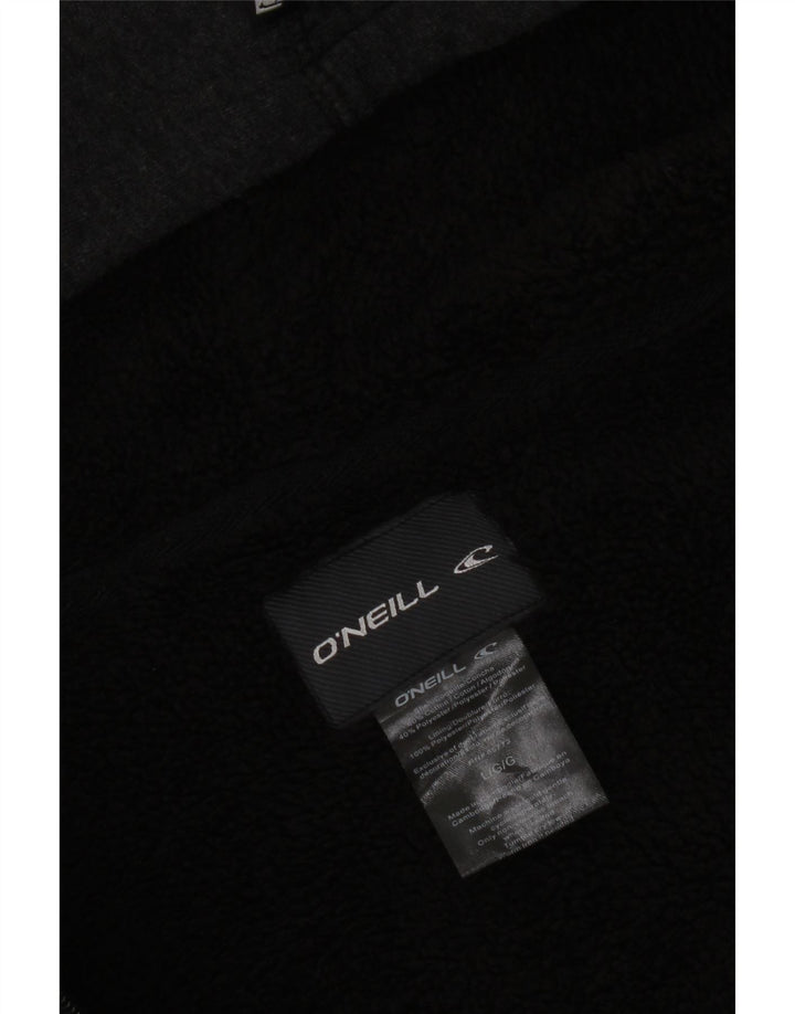 O'Neill Herren-Kapuzenpullover mit Reißverschluss, groß, graue Baumwolle