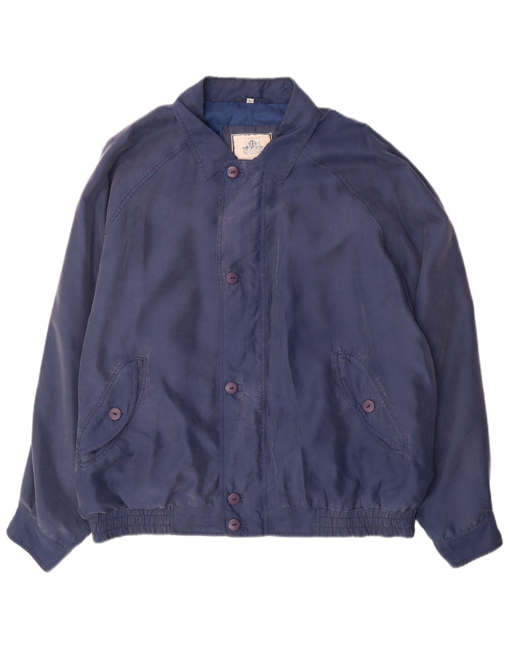 Spirit Herren Bomberjacke IT 52 XL Marineblau Seide