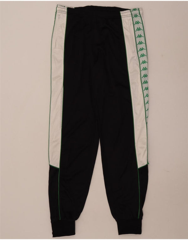 Kappa Herren-Trainingshose mit Grafik, Jogginghose, XL, Schwarz, Farbblock