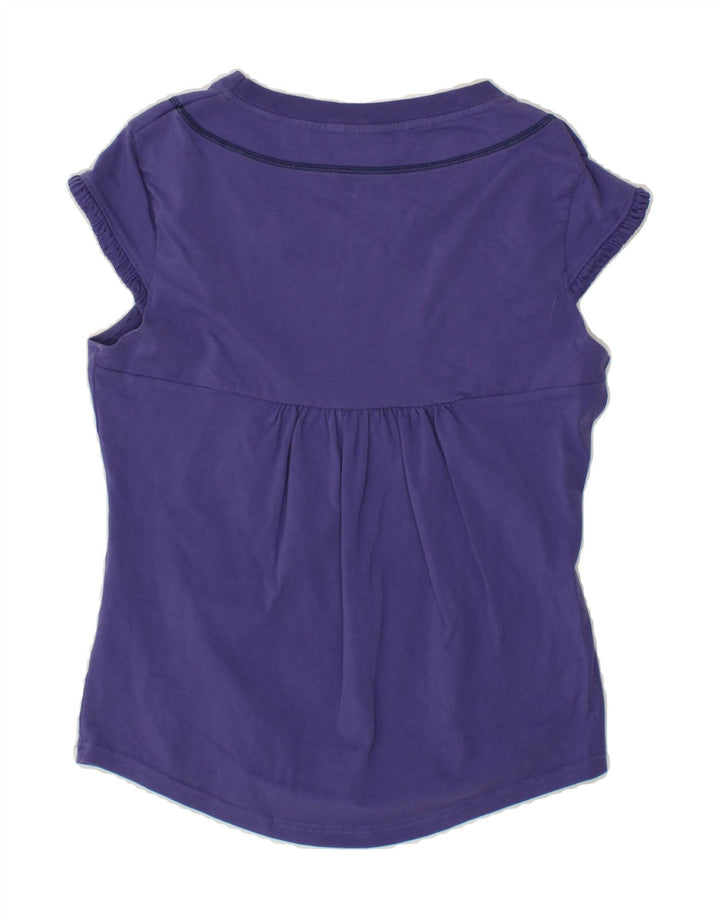 ELLESSE Womens Blouse Top UK 14 Large Blue Cotton Vintage Ellesse and Second-Hand Ellesse from Messina Hembry 