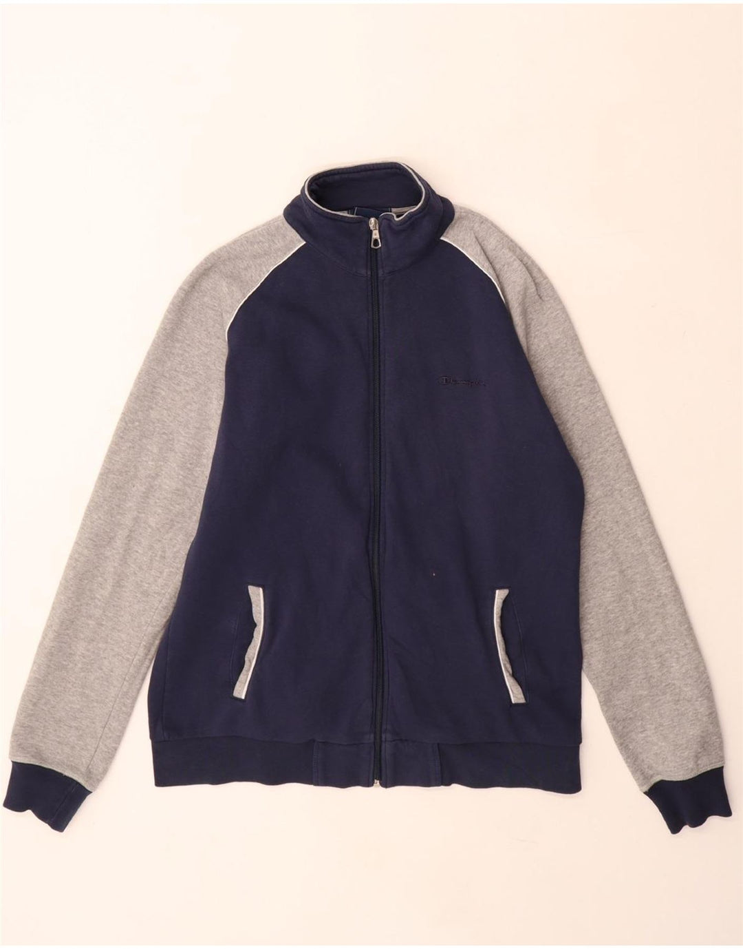 CHAMPION Womens Heritage Fit Trainingsanzug Top Jacke UK 18 XL Marineblau