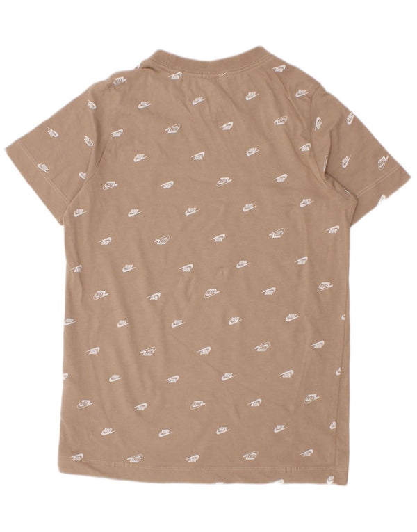 Nike Jungen-T-Shirt mit Grafik, 8–9 Jahre, Größe S, Beige, Baumwolle