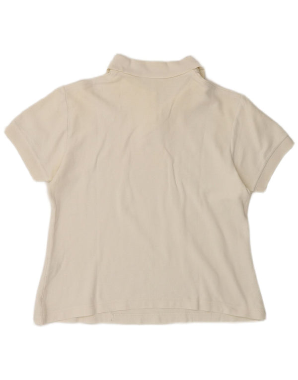 Fila Damen Poloshirt IT 46 Large Off White