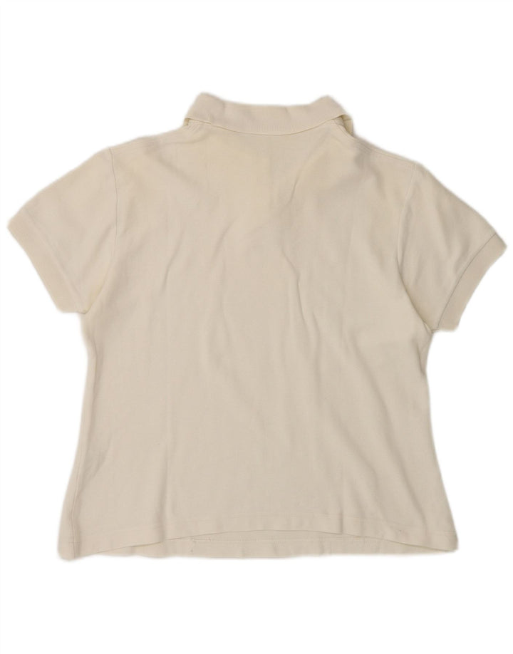Fila Damen Poloshirt IT 46 Large Off White