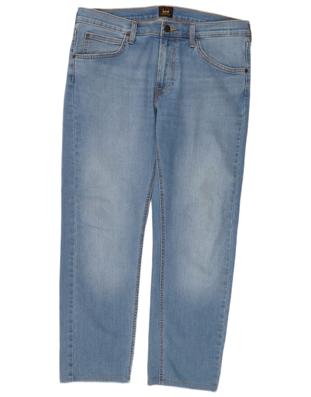 Lee Damen Daren Zip Fly Straight Jeans W33 L30 Blaue Baumwolle