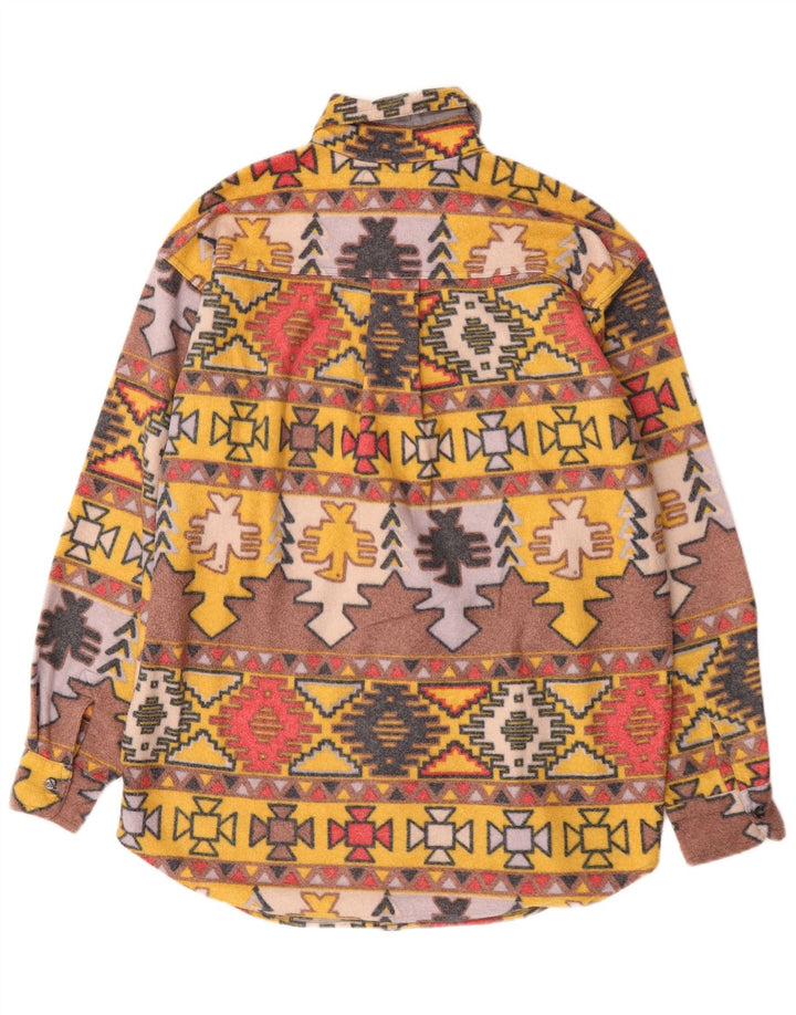 Sinful Herren-Fleece-Flanellhemd, groß, mehrfarbig, geometrisch
