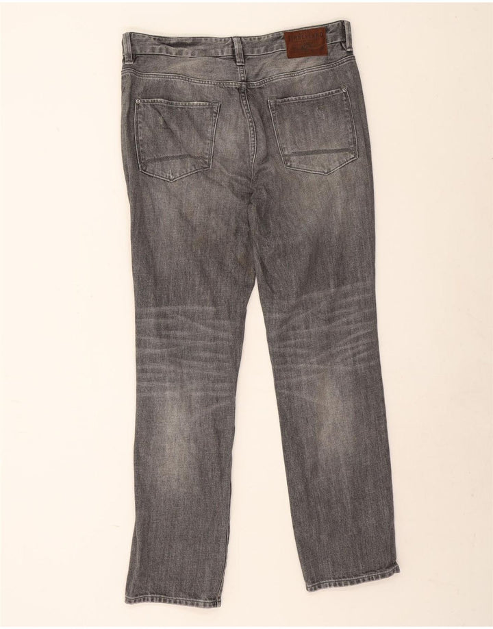 Timberland Herren Thompson Straight Jeans W34 L30 Graue Baumwolle