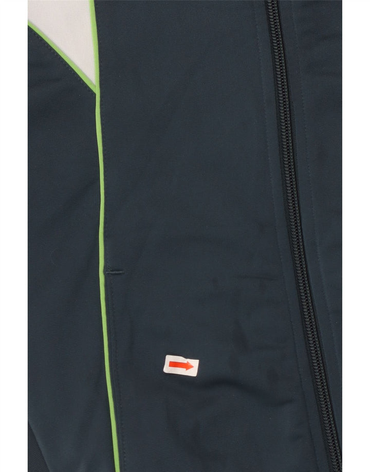 PUMA Damen-Trainingsanzug-Top-Jacke, UK 12, Mittel, Marineblau, Farbblock