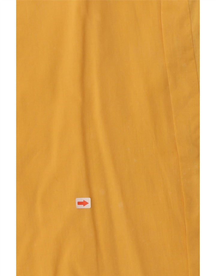 Gianni Versace Herrenhemd IT 48 mittelgelbe Baumwolle