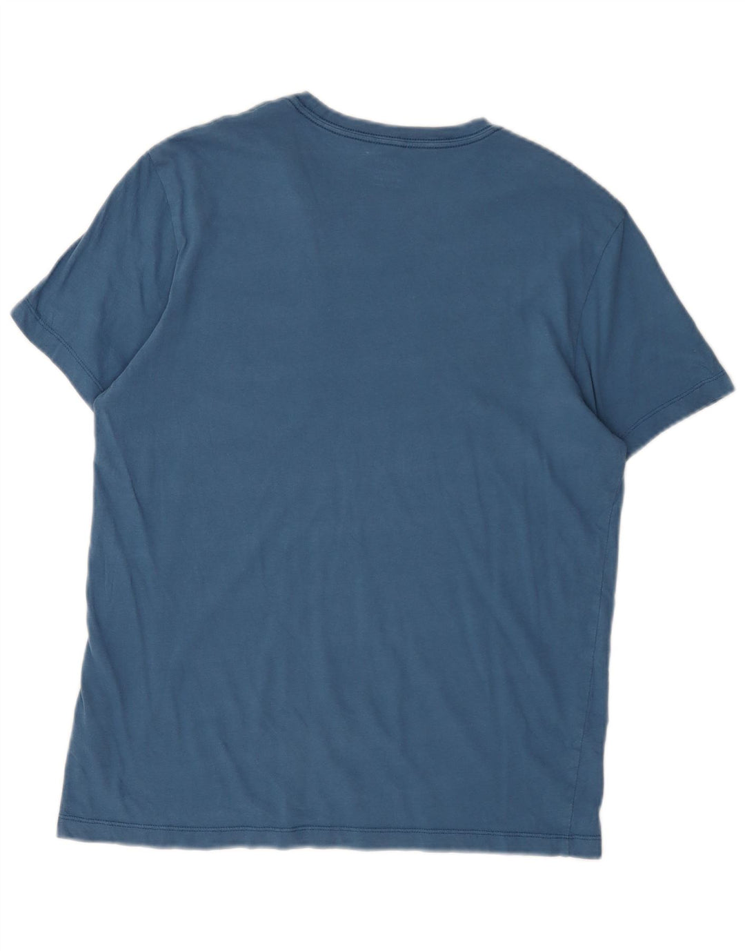 J. CREW Slim Fit T-Shirt-Oberteil für Herren aus mittelblauer Baumwolle
