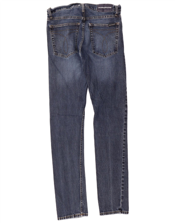 CALVIN KLEIN Herren Slim Jeans W30 L32 Blaue Baumwolle