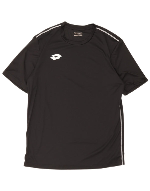 Lotto Herren T-Shirt Top Large Schwarz Polyester
