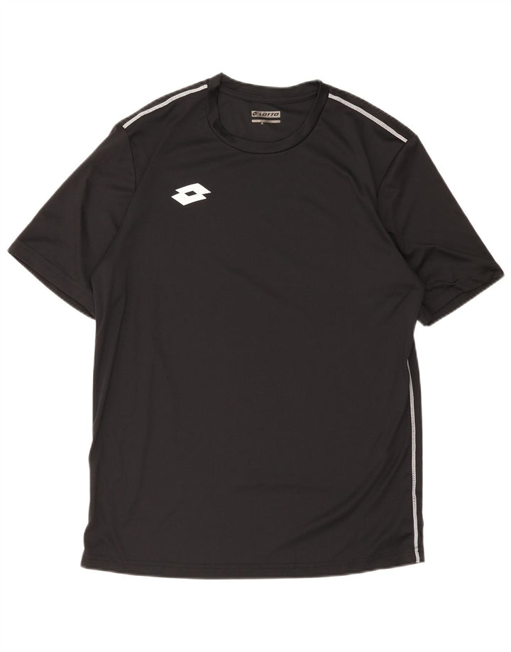 Lotto Herren T-Shirt Top Large Schwarz Polyester