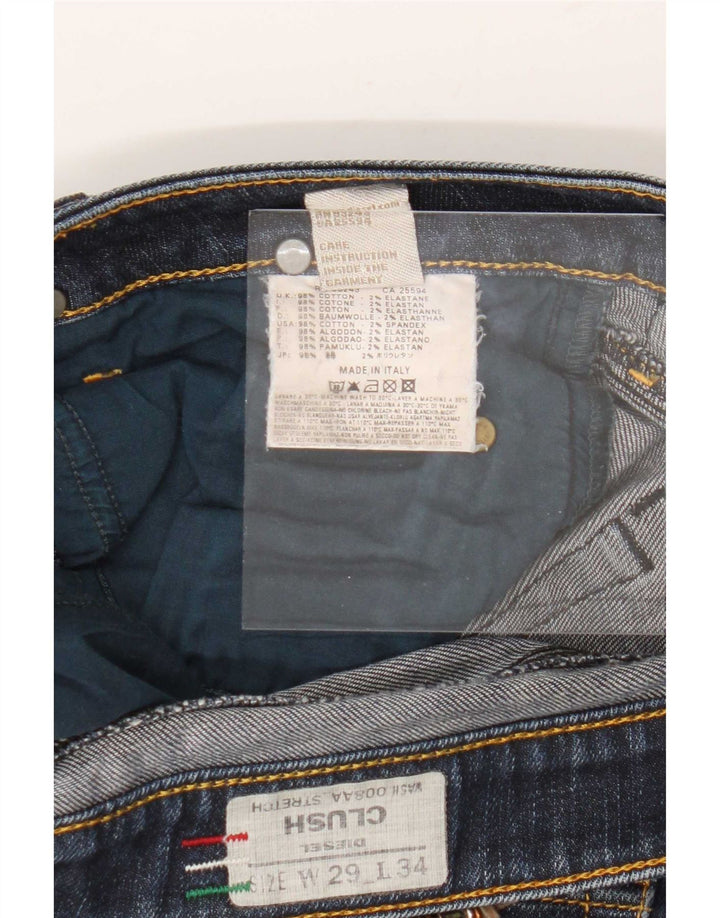 Diesel Damen Clush Slim Jeans W29 L28 Marineblau Baumwolle