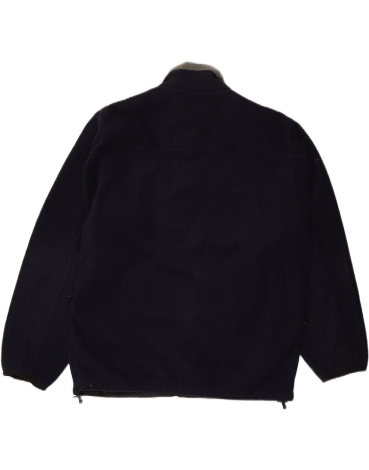 SCHOTT Herren Fleecejacke UK 40 Large Marineblau Polyester