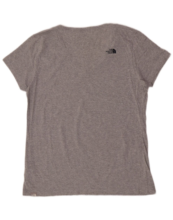 The North Face Damen T-Shirt Top UK 18 XL Grau Baumwolle