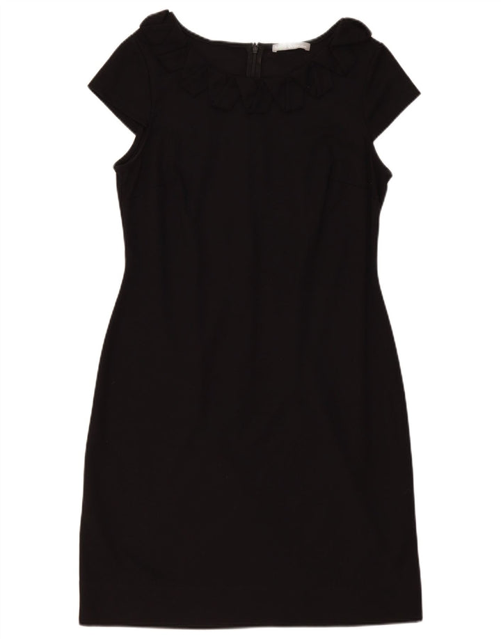 Marks & Spencer Damen Etuikleid UK 14 Large Schwarz Polyester