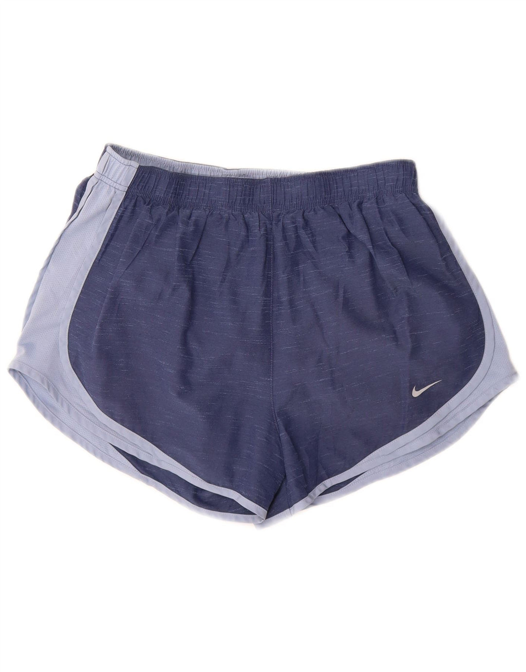 Nike Damen Dri Fit Sportshorts UK 16 Large Blue Colourblock Polyester