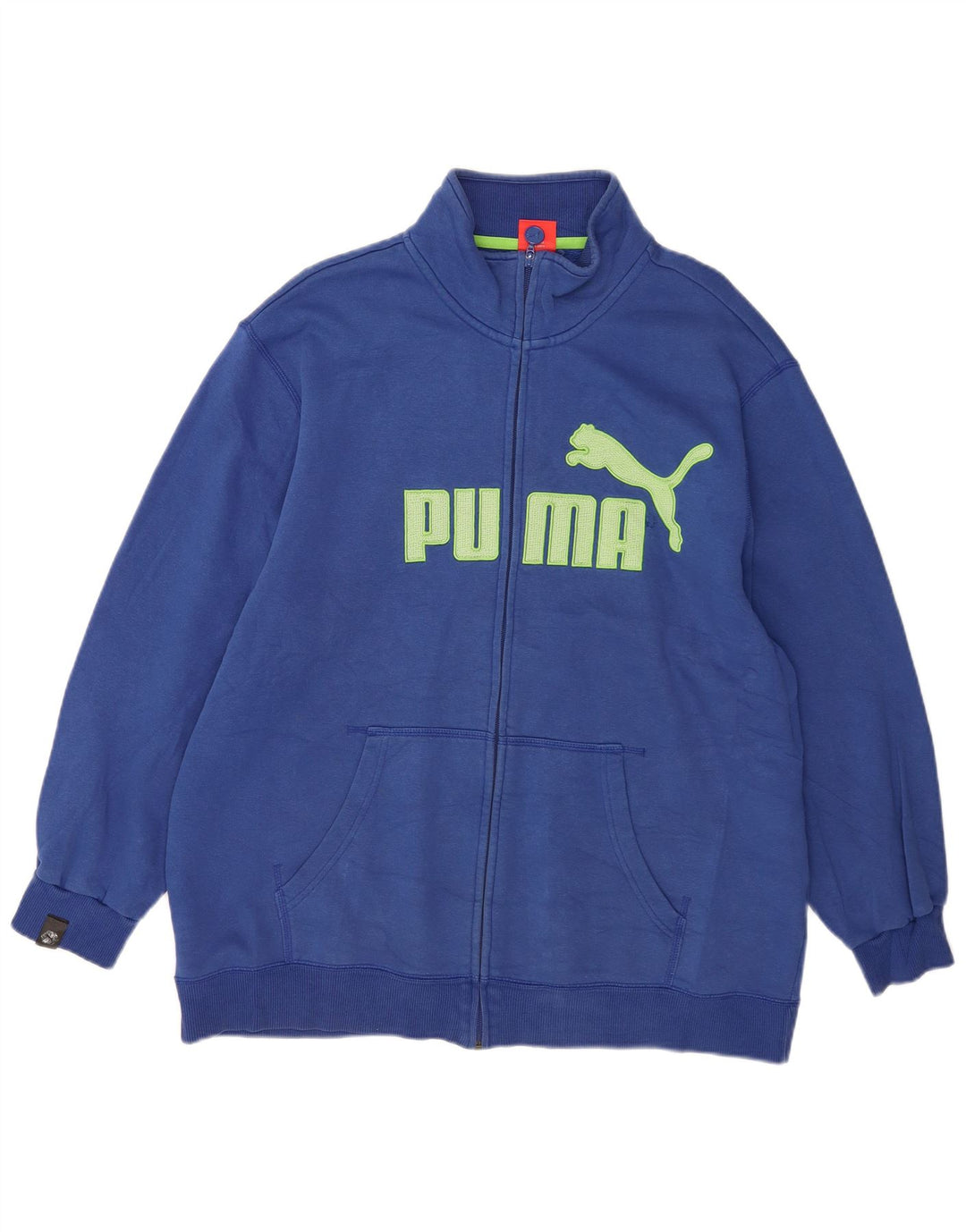 Puma Herren Graphic Trainingsanzug Top Jacke 2XL Blau Baumwolle